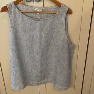 EILEEN FISHER ORGANIC LINEN TOP XL